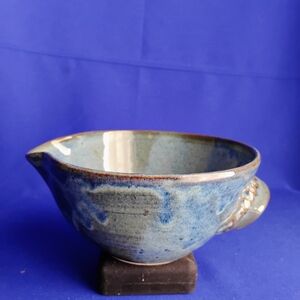 Handcrafted Blue Ceramic Bowl